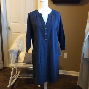 Woven shirt dress
